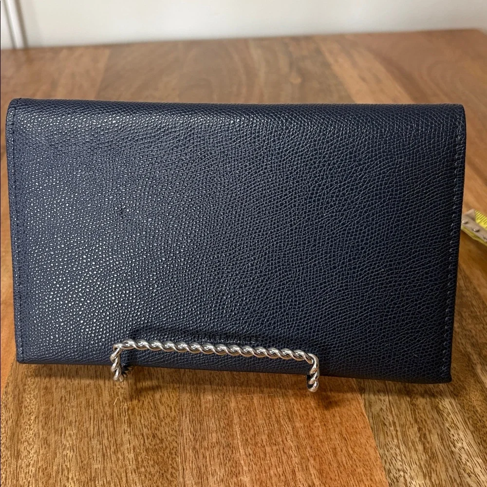 Zoppen Blue Pebbled Manmade Leather Travel Wallet